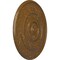 Ekena Millwork Traditional Reece Medallion (Canopies up to 5 7/8"), 24 3/8"OD x 1 1/8"P, Smokey Topaz Crackle CM24RESTC - alternate 3